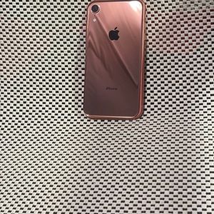 Apple iPhone XR Black Coral New Custom Rose Gold Mirror Gold Glass Frame